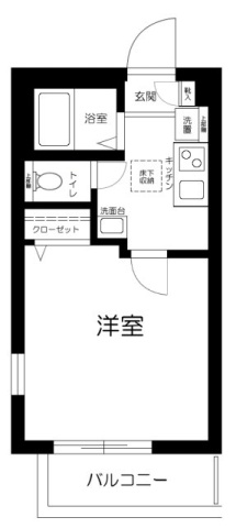 練馬区貫井１丁目のアパートの間取り