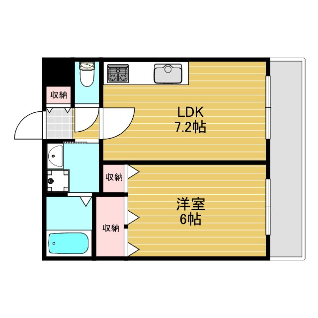 パレス東洋小松館の間取り