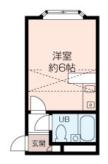 103号室、203号室の間取りです。