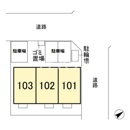 コトブキハイツの区画図