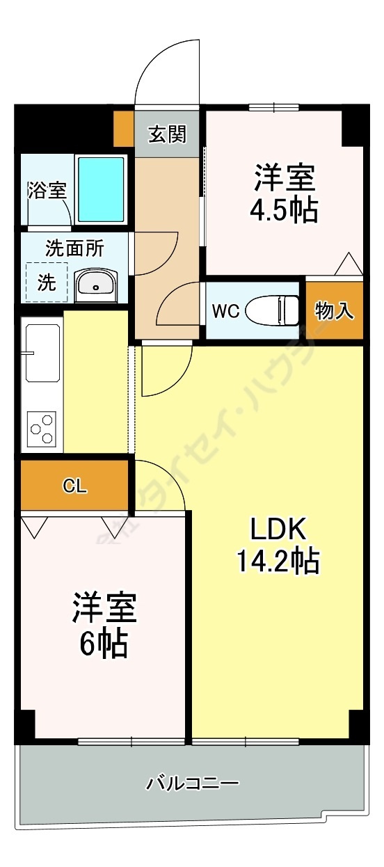 アンフォーラＴ・Ｄの間取り