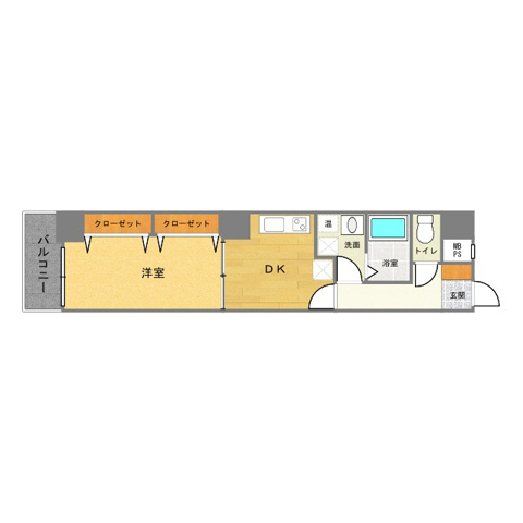 ラ・フォーレ島之内Ⅱの区画図