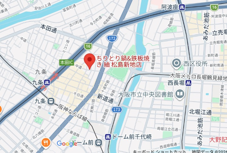 ワールドアイ大阪フェリーチェ(旧称:グランフェリーチェ・ナイン)の地図