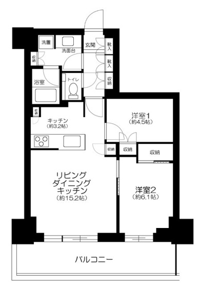 【間取り】 | パークシティ中野　ザ　タワー　ブリーズ