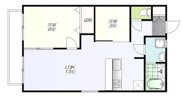 カーサヴェルデ南荻窪Ｄ棟の間取り|間取りです。