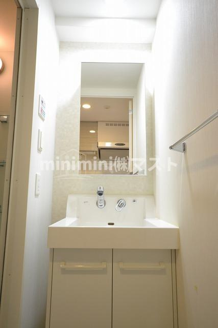大阪市西区新町２丁目の賃貸マンションの洗面所