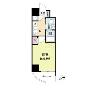 大阪市西区九条南３丁目の賃貸マンションの間取り
