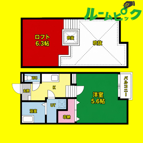 Creo中村区役所　名古屋市賃貸　仲介手数料無料の間取り