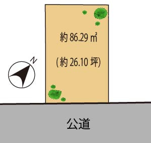 文京区白山　建築条件なし売地B・C一括の土地図