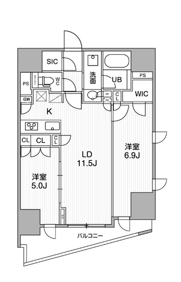 【間取り】 | シーズンフラッツ大井町
