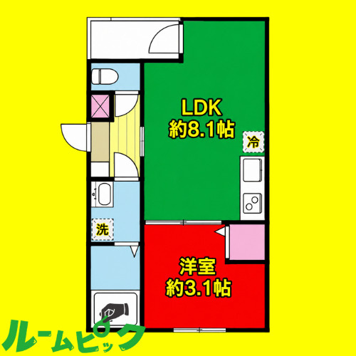 MOVE中村公園SOUTHII　名古屋市賃貸　仲介手数料無料の間取り