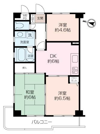 クリオ横須賀中央参番館 ５階部分の画像