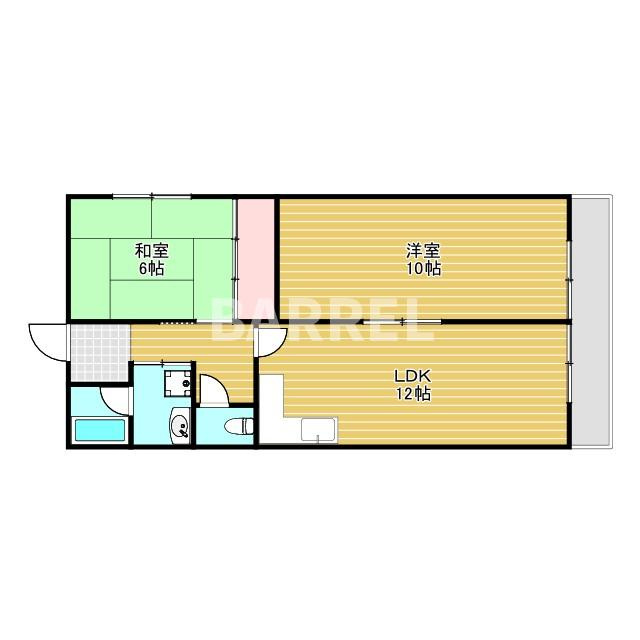 スカイホーム瀬川の間取り