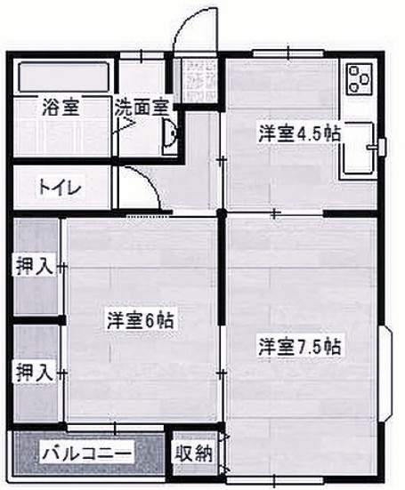 【間取り】 | コーポ平井