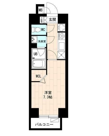 エースハイツ森下の間取り|間取りです。