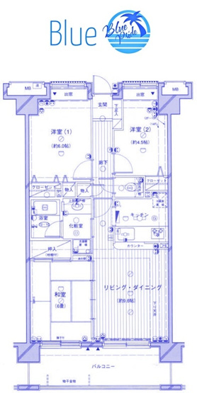 【間取り】 | ダイアパレスグランデージ川崎多摩川リバーウイングス