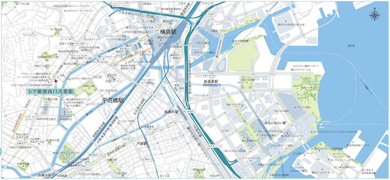Le'a横濱西口弐番館の地図