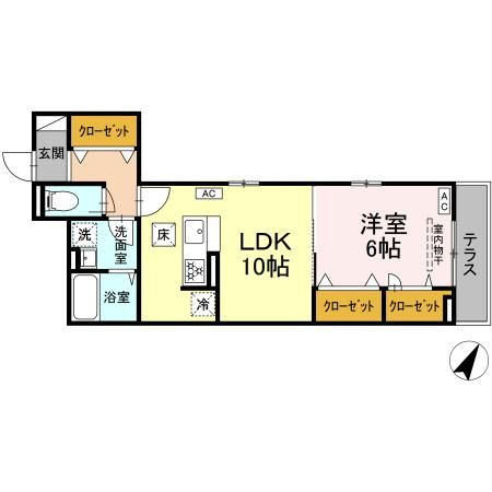 D′Bless港南中央の間取り