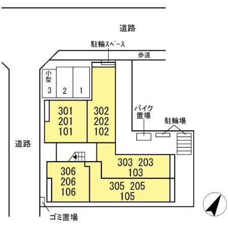 D′Bless港南中央の区画図