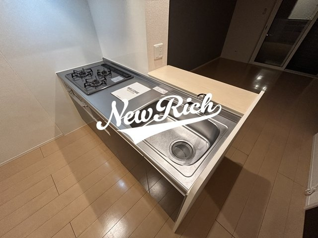 伊勢崎市宮子町のアパートのキッチン