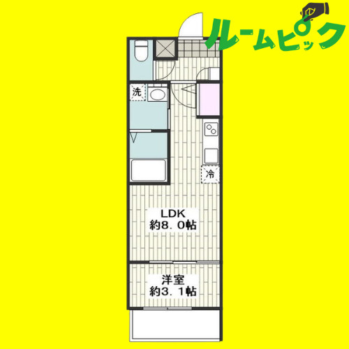 MOVE中村公園SOUTHII　名古屋市賃貸　仲介手数料無料の間取り