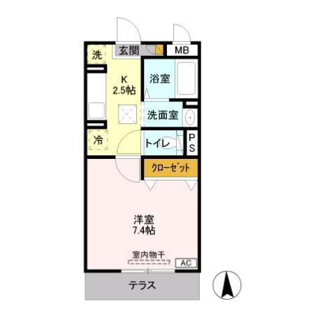 ソレイユ柏陽の間取り