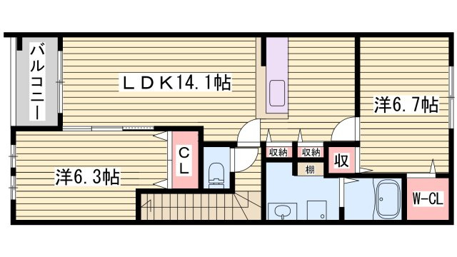 ブライト・ハウスⅡの間取り