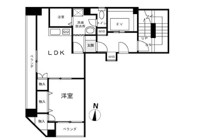 サンライズ(北上野)の間取り