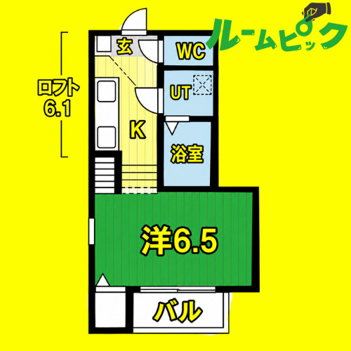 Bright Will 十王町　名古屋市賃貸　仲介手数料無料の間取り