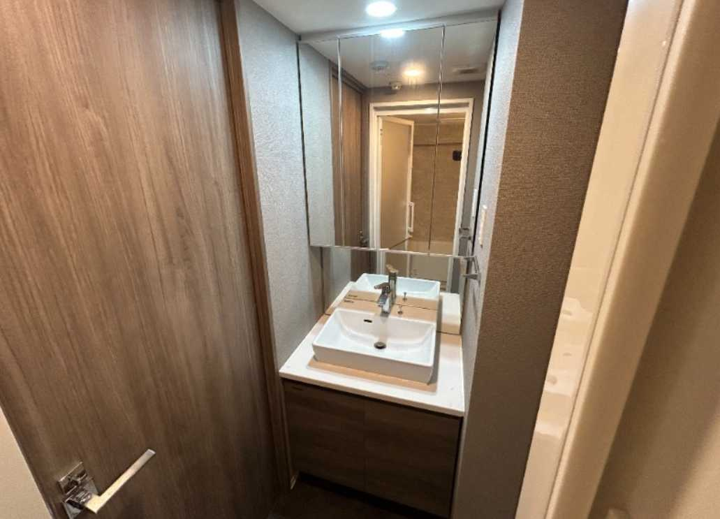 S-RESIDENCE駒沢大学駅前　築浅　礼金０　高層階　駅近の洗面所