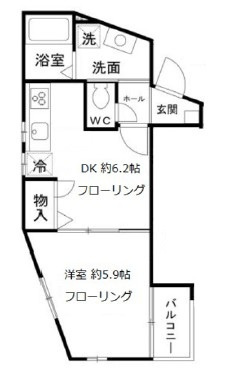 ヌーヴォープリエールの間取り|間取りです。