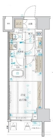 フュージョナル千住緑町の間取り|間取りです。