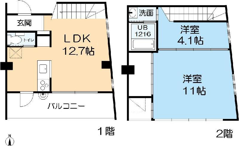 STEP IN HOUSEの間取り