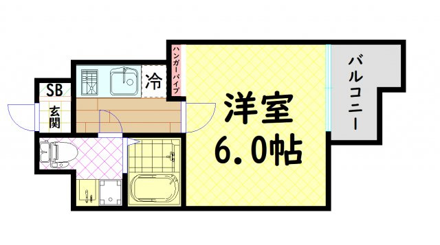 【間取り】 | レジュールアッシュ谷町