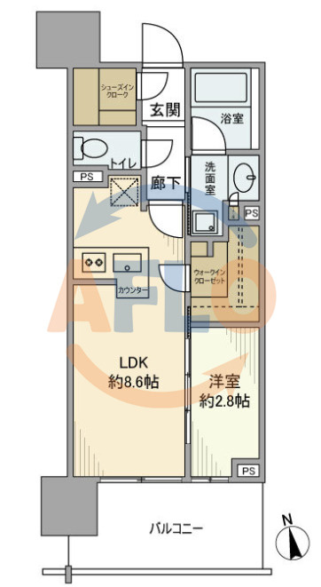 プラウド難波の間取り|プラウド難波　間取り