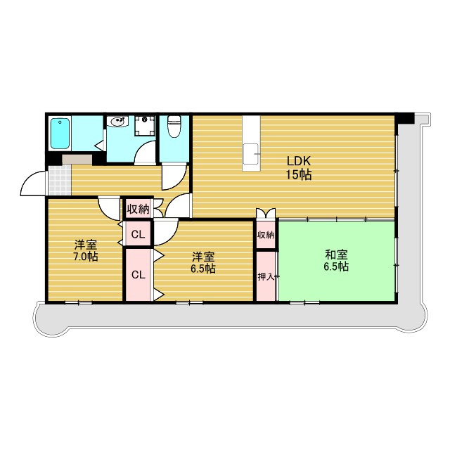 淀川ハイライフマンションの間取り