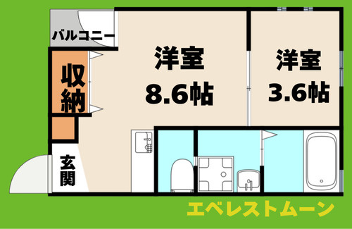 Studio　Nの間取り