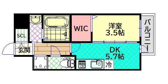 【間取り】 | エステムコート難波Ⅶビヨンド