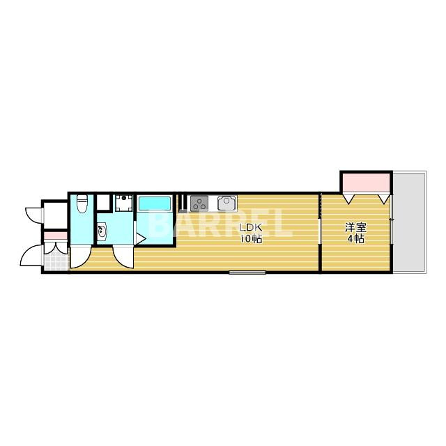 CASA　CALMA南江口の間取り
