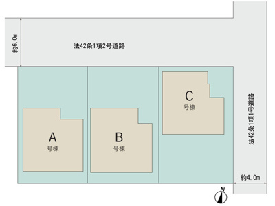 【区画図】 | 藤枝市志太4丁目 新築一戸建て B号棟 | B号棟の区画図です