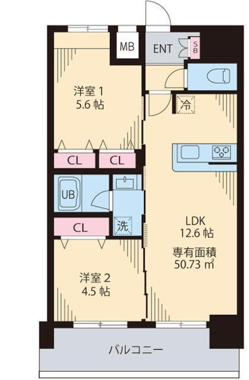 【間取り】 | ルカナル門前仲町 | 間取り