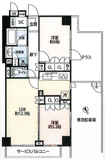 プレシス市谷台町坂の間取り