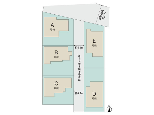 【区画図】 | 焼津市三ケ名 新築一戸建て A号棟 | A号棟の区画図です