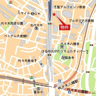 【地図】 | シティテラス代々木公園