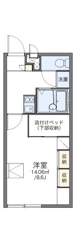 レオパレスいしがみの間取り|代表的な間取のため実際の間取とは異なる場合があります