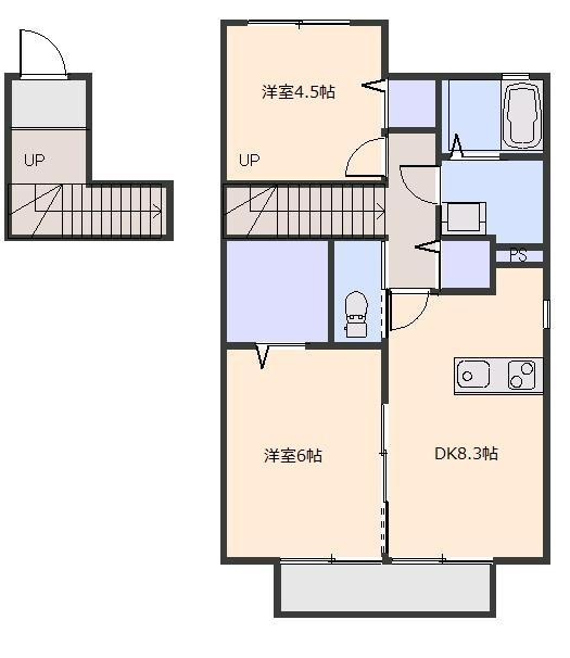 イーストパークＵＲＡＷＡ　２の間取り