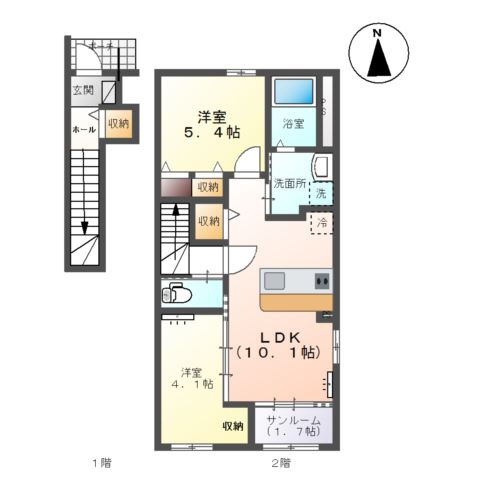 ルーベンス城東の間取り