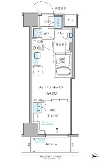 【間取り】 | パークアクシス住吉ガーデンスクエア