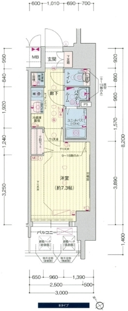 プレサンス新栄リベラの間取り