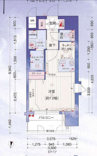 プレサンス名古屋駅前の間取り